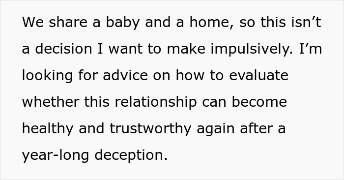 Guy Creates An Entire Fictional Relationship With His Child For A Year, GF Shell-Shocked Guy Creates An Entire Fictional Relationship With His Child For A Year, GF Shell-Shocked