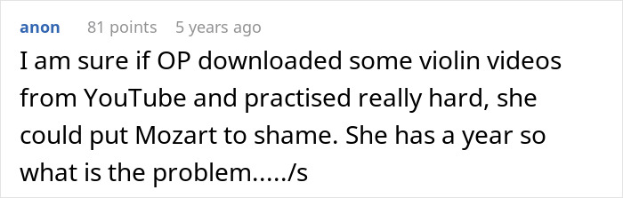 Bride Expects Former Classmate To Learn Violin For Her Wedding, Is Shocked When She Laughs Her Off Bride Expects Former Classmate To Learn Violin For Her Wedding, Is Shocked When She Laughs Her Off