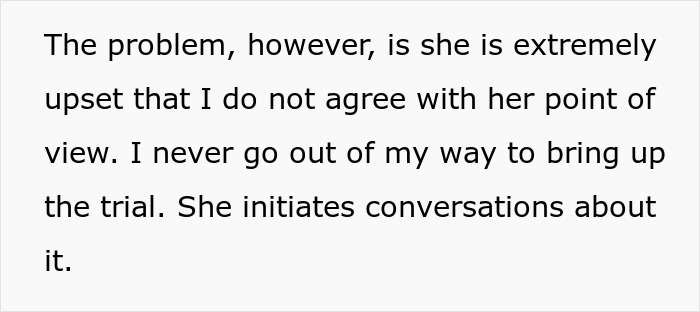 Wife Becomes Obsessed With Criminal Trial, Gets Mad When Hubby Refuses To Agree With Her Theory Wife Becomes Obsessed With Criminal Trial, Gets Mad When Hubby Refuses To Agree With Her Theory
