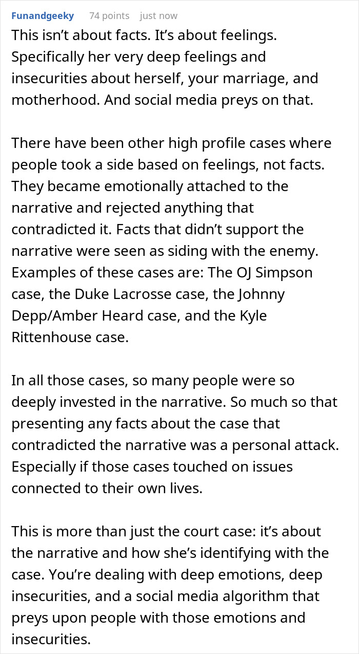 Wife Becomes Obsessed With Criminal Trial, Gets Mad When Hubby Refuses To Agree With Her Theory Wife Becomes Obsessed With Criminal Trial, Gets Mad When Hubby Refuses To Agree With Her Theory