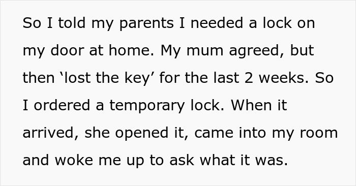 Controlling Mom Walks In On Her 22YO Daughter Whenever She Likes, Forbids Her From Locking The Door Controlling Mom Walks In On Her 22YO Daughter Whenever She Likes, Forbids Her From Locking The Door