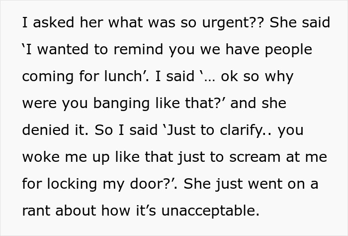 Controlling Mom Walks In On Her 22YO Daughter Whenever She Likes, Forbids Her From Locking The Door Controlling Mom Walks In On Her 22YO Daughter Whenever She Likes, Forbids Her From Locking The Door