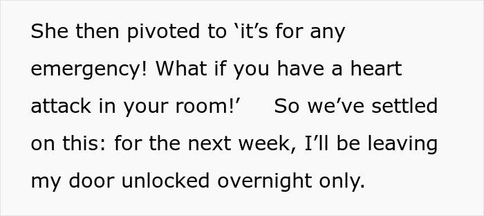 Controlling Mom Walks In On Her 22YO Daughter Whenever She Likes, Forbids Her From Locking The Door Controlling Mom Walks In On Her 22YO Daughter Whenever She Likes, Forbids Her From Locking The Door