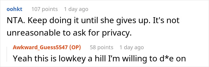 Controlling Mom Walks In On Her 22YO Daughter Whenever She Likes, Forbids Her From Locking The Door Controlling Mom Walks In On Her 22YO Daughter Whenever She Likes, Forbids Her From Locking The Door