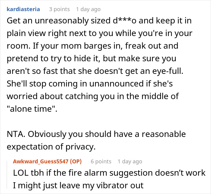 Controlling Mom Walks In On Her 22YO Daughter Whenever She Likes, Forbids Her From Locking The Door Controlling Mom Walks In On Her 22YO Daughter Whenever She Likes, Forbids Her From Locking The Door