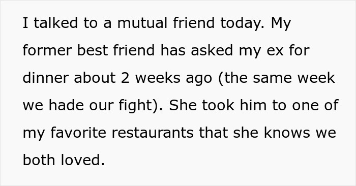 Woman Calls Dibs On Heartbroken Bestie’s Ex, Decides One Month Is Enough And Asks Him Out Woman Calls Dibs On Heartbroken Bestie’s Ex, Decides One Month Is Enough And Asks Him Out