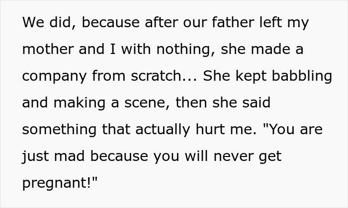Half-Sis Taunts Woman Over Her Infertility, Months Later Decides She’d Make A Great Mom To Her Baby Half-Sis Taunts Woman Over Her Infertility, Months Later Decides She’d Make A Great Mom To Her Baby