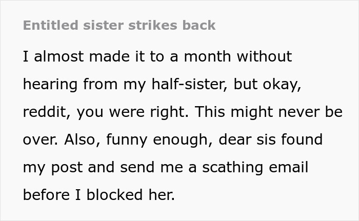 Half-Sis Taunts Woman Over Her Infertility, Months Later Decides She’d Make A Great Mom To Her Baby Half-Sis Taunts Woman Over Her Infertility, Months Later Decides She’d Make A Great Mom To Her Baby
