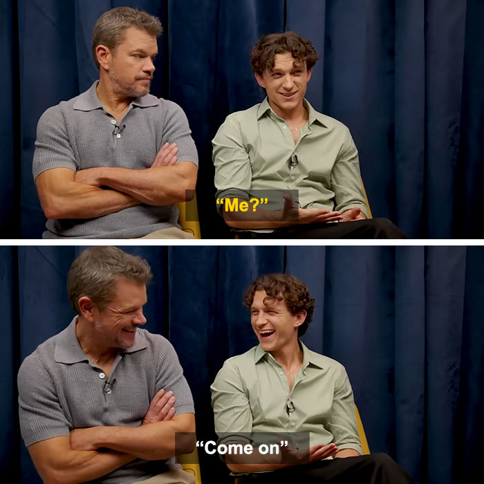 Matt Damon Shuts Down Tom Holland After He Ranked Himself Among The Greatest Actors In The History Of Britain Matt Damon Shuts Down Tom Holland After He Ranked Himself Among The Greatest Actors In The History Of Britain