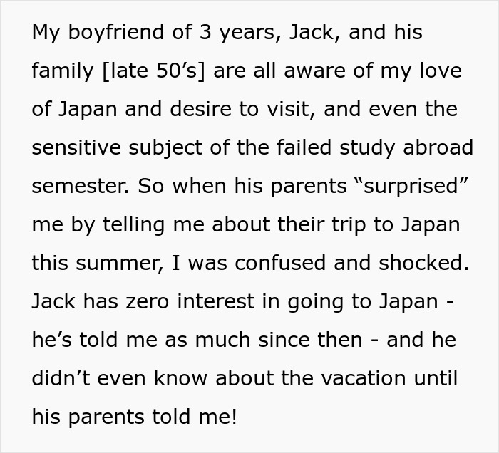 Woman Uncovers Her Boyfriend’s Family’s Cruel Plan After They Keep Rubbing Her Dream In Her Face Woman Uncovers Her Boyfriend’s Family’s Cruel Plan After They Keep Rubbing Her Dream In Her Face