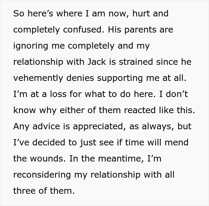 Woman Uncovers Her Boyfriend’s Family’s Cruel Plan After They Keep Rubbing Her Dream In Her Face Woman Uncovers Her Boyfriend’s Family’s Cruel Plan After They Keep Rubbing Her Dream In Her Face