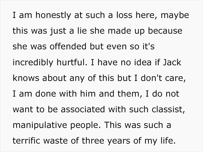Woman Uncovers Her Boyfriend’s Family’s Cruel Plan After They Keep Rubbing Her Dream In Her Face Woman Uncovers Her Boyfriend’s Family’s Cruel Plan After They Keep Rubbing Her Dream In Her Face