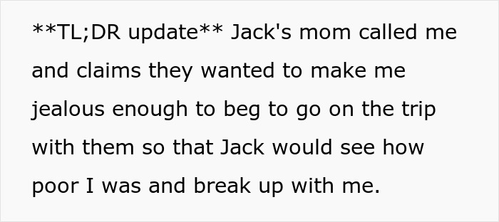 Woman Uncovers Her Boyfriend’s Family’s Cruel Plan After They Keep Rubbing Her Dream In Her Face Woman Uncovers Her Boyfriend’s Family’s Cruel Plan After They Keep Rubbing Her Dream In Her Face