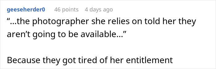 Photographer Has The Perfect Response After An Entitled Woman Demands He Honor A “Promise” He Never Made Photographer Has The Perfect Response After An Entitled Woman Demands He Honor A “Promise” He Never Made