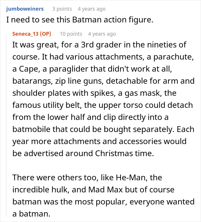 Bully Gaslights Kid Over A Batman Toy, It Costs Him $950K When They Meet Again 20 Years Later Bully Gaslights Kid Over A Batman Toy, It Costs Him $950K When They Meet Again 20 Years Later