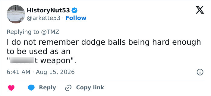 Karma Strikes As 13-Year-Old Faces Charges After Dodgeball Incident Leaves Ex-Girlfriend Hospitalized Karma Strikes As 13-Year-Old Faces Charges After Dodgeball Incident Leaves Ex-Girlfriend Hospitalized