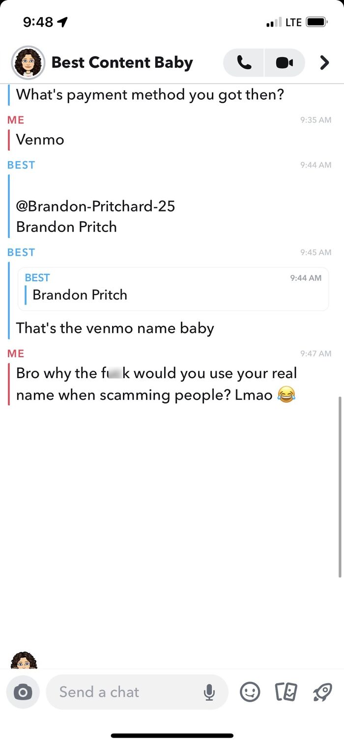 “Rookie Move”: 55 Times Scammers Messed With The Wrong Person, And Hilarity Ensued (New Pics) “Rookie Move”: 55 Times Scammers Messed With The Wrong Person, And Hilarity Ensued (New Pics)