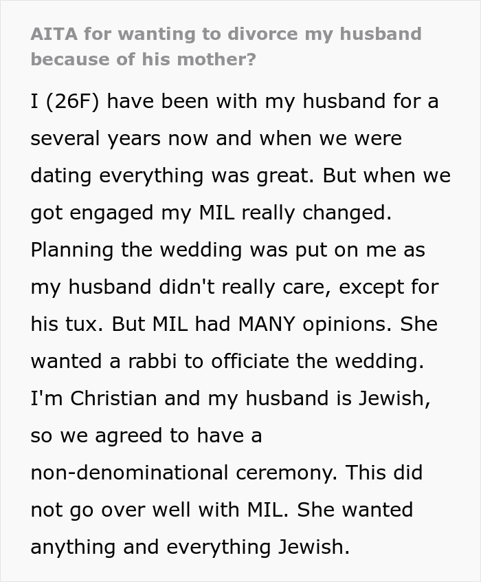 Woman Is Done After Her Husband Lets His Mom Control Their Marriage Woman Is Done After Her Husband Lets His Mom Control Their Marriage