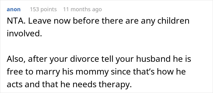 Woman Is Done After Her Husband Lets His Mom Control Their Marriage Woman Is Done After Her Husband Lets His Mom Control Their Marriage