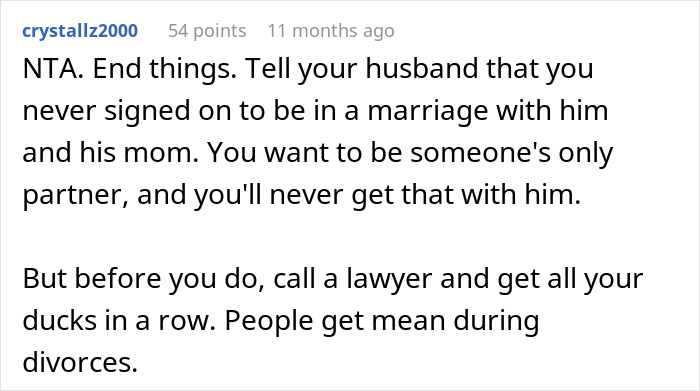 Woman Is Done After Her Husband Lets His Mom Control Their Marriage Woman Is Done After Her Husband Lets His Mom Control Their Marriage
