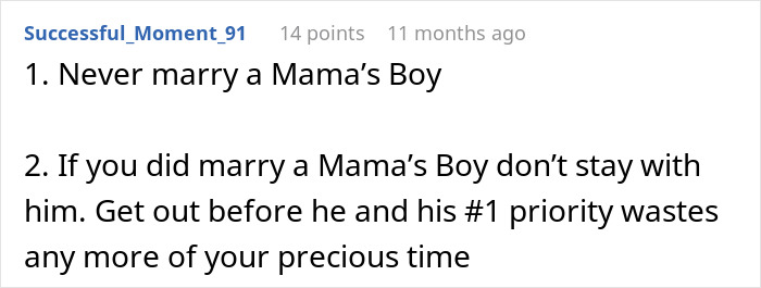 Woman Is Done After Her Husband Lets His Mom Control Their Marriage Woman Is Done After Her Husband Lets His Mom Control Their Marriage