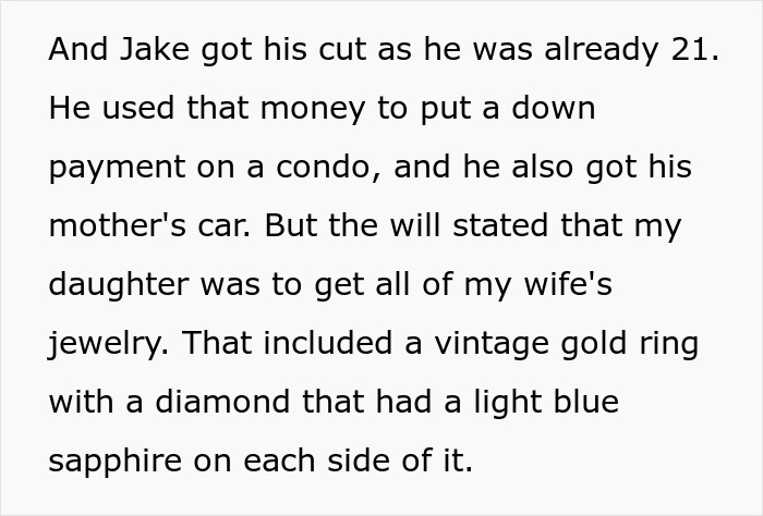 Son Steals A Family Heirloom To Propose, And Then Accuses His Dad Of Ruining His Life Son Steals A Family Heirloom To Propose, And Then Accuses His Dad Of Ruining His Life