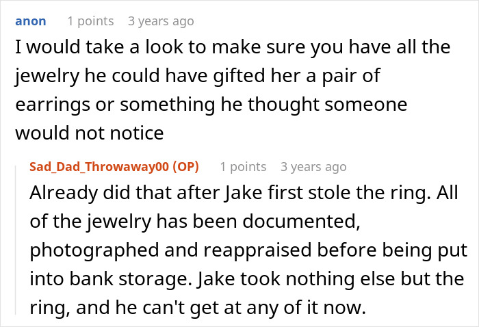 Son Steals A Family Heirloom To Propose, And Then Accuses His Dad Of Ruining His Life Son Steals A Family Heirloom To Propose, And Then Accuses His Dad Of Ruining His Life