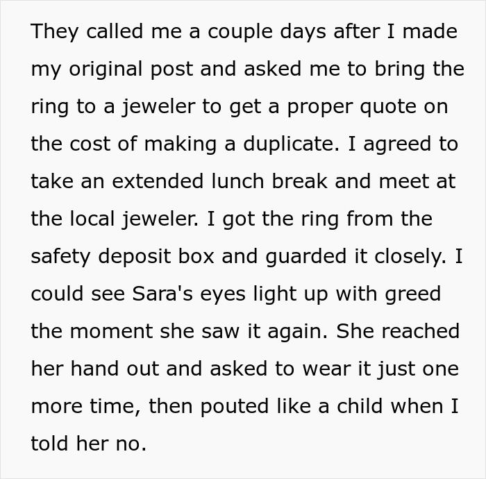 Son Steals A Family Heirloom To Propose, And Then Accuses His Dad Of Ruining His Life Son Steals A Family Heirloom To Propose, And Then Accuses His Dad Of Ruining His Life