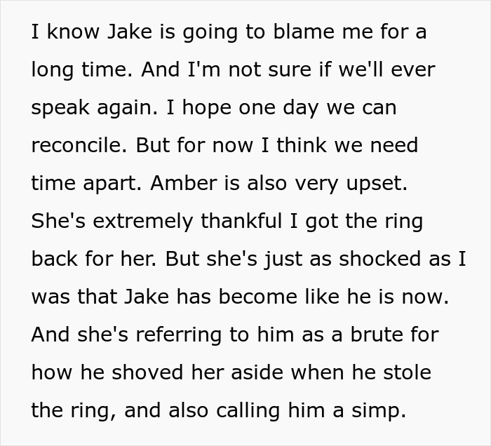 Son Steals A Family Heirloom To Propose, And Then Accuses His Dad Of Ruining His Life Son Steals A Family Heirloom To Propose, And Then Accuses His Dad Of Ruining His Life