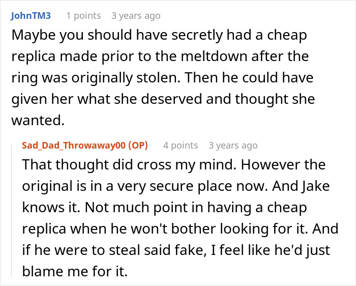 Son Steals A Family Heirloom To Propose, And Then Accuses His Dad Of Ruining His Life Son Steals A Family Heirloom To Propose, And Then Accuses His Dad Of Ruining His Life