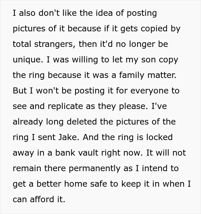 Son Steals A Family Heirloom To Propose, And Then Accuses His Dad Of Ruining His Life Son Steals A Family Heirloom To Propose, And Then Accuses His Dad Of Ruining His Life