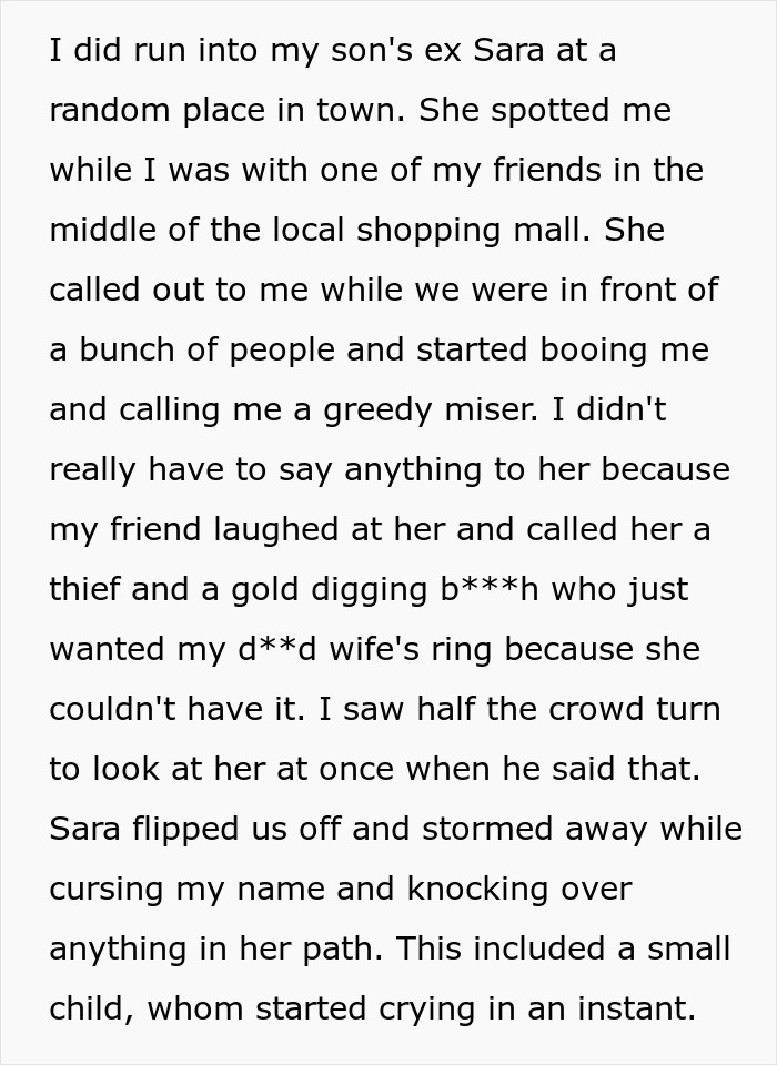 Son Steals A Family Heirloom To Propose, And Then Accuses His Dad Of Ruining His Life Son Steals A Family Heirloom To Propose, And Then Accuses His Dad Of Ruining His Life