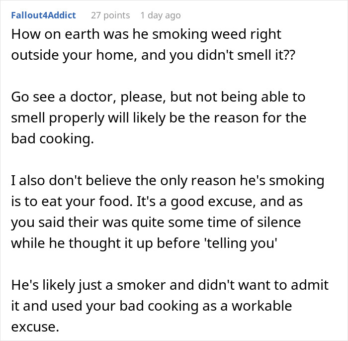 Wife Thinks Her Husband Loves Her Cooking, Left Baffled After Finding Out Why
