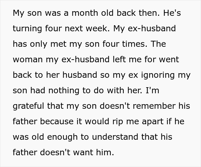 Guy Cheats On Pregnant Wife, His Unwillingness To Want Custody After Son Is Born Hurts Her More Guy Cheats On Pregnant Wife, His Unwillingness To Want Custody After Son Is Born Hurts Her More