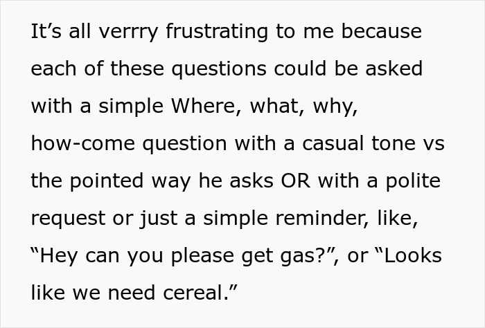 Wife Says Her Hubby’s Questions Put Her On Edge, He Tells Her She’s Making A Big Deal Out Of Nothing