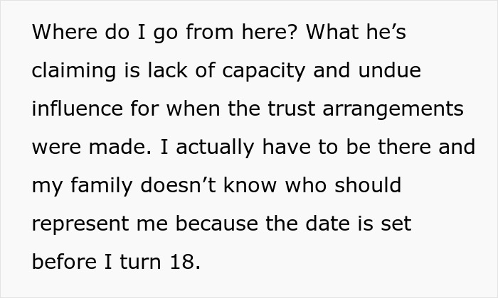 Grandparents Leave 5.2 Million To 17YO In Will, Estranged Uncle Tries To Prove It Was Manipulated