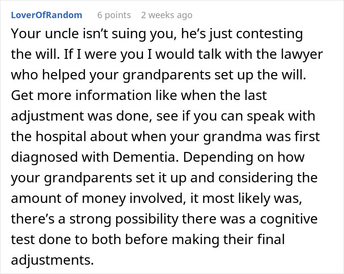 Grandparents Leave 5.2 Million To 17YO In Will, Estranged Uncle Tries To Prove It Was Manipulated