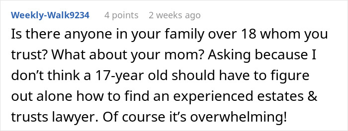 Grandparents Leave 5.2 Million To 17YO In Will, Estranged Uncle Tries To Prove It Was Manipulated