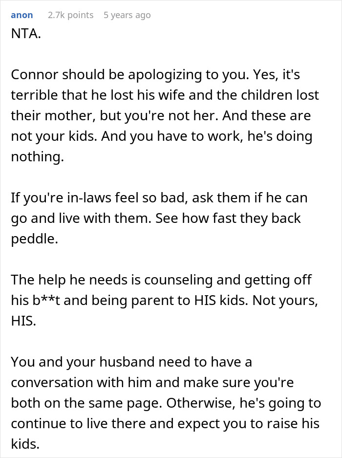 Grieving Guy Moves In With Bro And SIL, Starts Treating Her WFH Job Like Babysitting Service