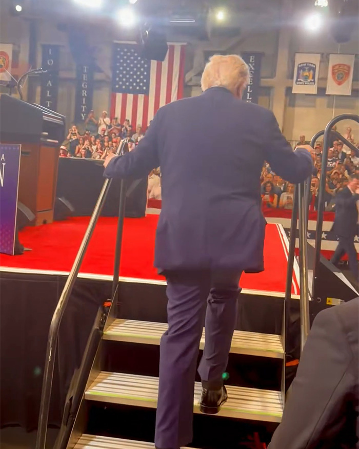 Trump&rsquo;s &ldquo;Mystery Bulge&rdquo; Leads To Frenzied Reactions As Many Speculate What Could Be In His Pants