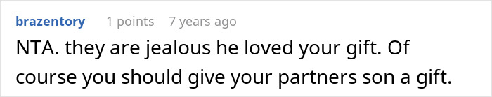 Grandma Accuses Person Of “Buying” Their Stepson’s Love With Gifts, Then Shows Her True Colors Grandma Accuses Person Of “Buying” Their Stepson’s Love With Gifts, Then Shows Her True Colors