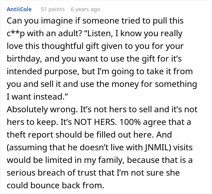 Grandma Accuses Person Of “Buying” Their Stepson’s Love With Gifts, Then Shows Her True Colors Grandma Accuses Person Of “Buying” Their Stepson’s Love With Gifts, Then Shows Her True Colors