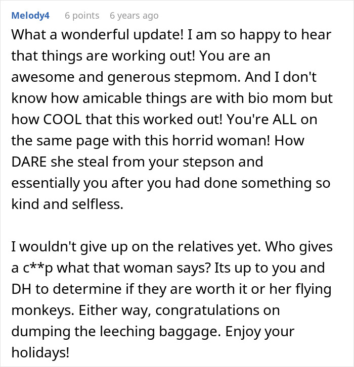 Grandma Accuses Person Of “Buying” Their Stepson’s Love With Gifts, Then Shows Her True Colors Grandma Accuses Person Of “Buying” Their Stepson’s Love With Gifts, Then Shows Her True Colors
