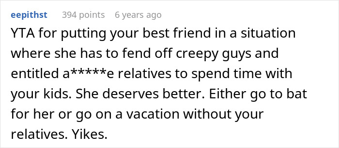 Woman Brings Her Best Friend On Family Vacation, In-Laws Throw A Massive Tantrum Woman Brings Her Best Friend On Family Vacation, In-Laws Throw A Massive Tantrum