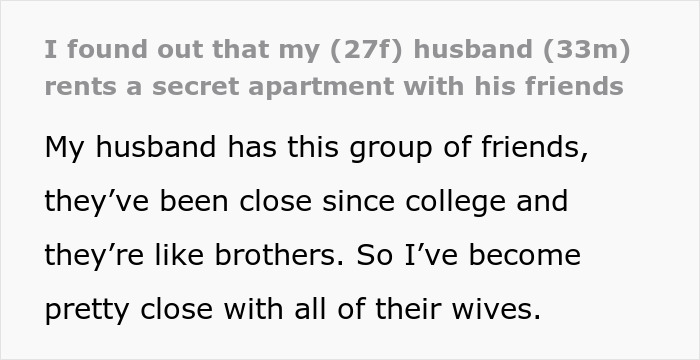 Wives Find Out Their Husbands Are Hiding A Huge Secret, They Can’t Agree On What To Do Next Wives Find Out Their Husbands Are Hiding A Huge Secret, They Can’t Agree On What To Do Next