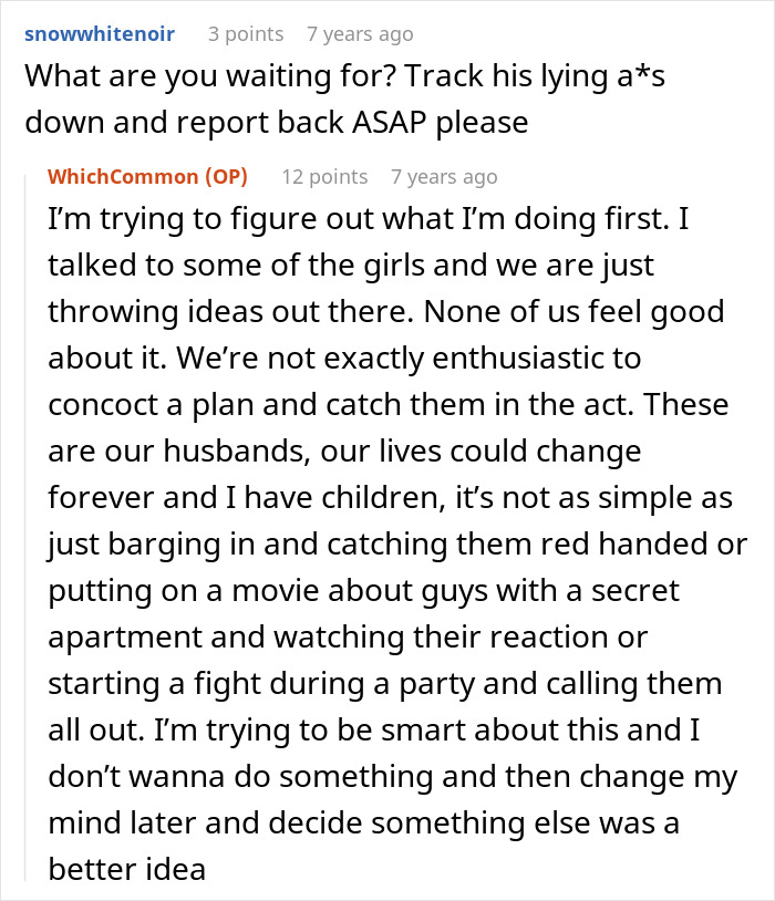 Wives Find Out Their Husbands Are Hiding A Huge Secret, They Can’t Agree On What To Do Next Wives Find Out Their Husbands Are Hiding A Huge Secret, They Can’t Agree On What To Do Next