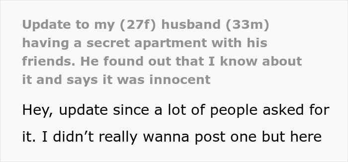 Wives Find Out Their Husbands Are Hiding A Huge Secret, They Can’t Agree On What To Do Next Wives Find Out Their Husbands Are Hiding A Huge Secret, They Can’t Agree On What To Do Next