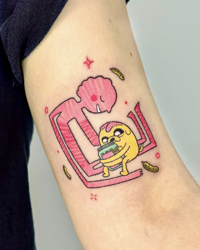 30 Tattoos By This Artist Inspired By The Unfiltered Creativity Of Childhood Crayon Drawings