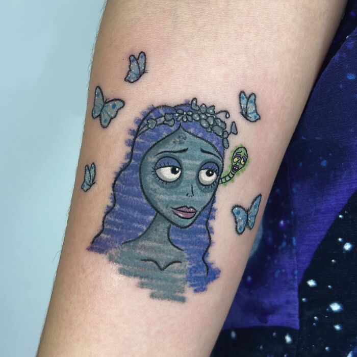 30 Tattoos By This Artist Inspired By The Unfiltered Creativity Of Childhood Crayon Drawings