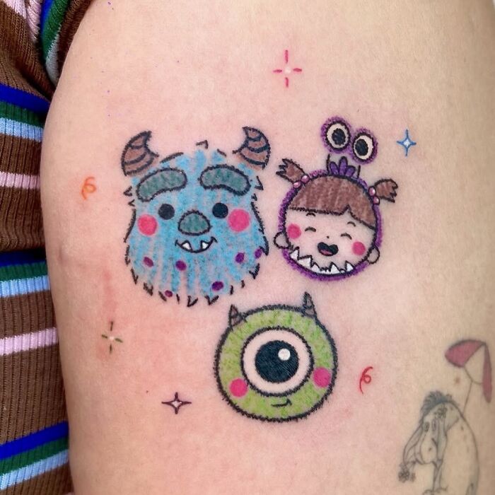 30 Tattoos By This Artist Inspired By The Unfiltered Creativity Of Childhood Crayon Drawings